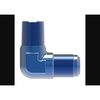 Aeroquip 90 Degree -10 AN Male To 1/2 Inch Pipe Thread, Anodized, Blue, Aluminum FCM2039